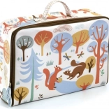 Gyermek textil bőrönd mókus mintával