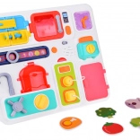 Interaktív Montessori konyhai játék