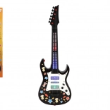 Gyermek elektromos gitár fénnyel és hanggal, 53 cm, vállpánttal