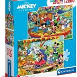 Puzzle 2x60 darab – Mickey és barátai