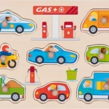 Goki fa beillesztő kirakó – benzinkút