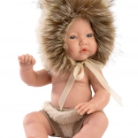 Llorens újszülött kisfiú – élethű baba 31 cm teljes vinyl testtel