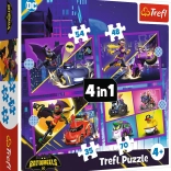 Puzzle 4 az 1-ben - Ismerd meg a Batwheels-t