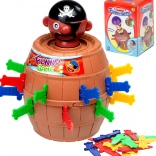 Ügyességi játék Őrült kalóz a hordóban 9 × 9 × 12,5 cm