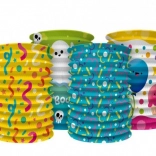 Színes papírlámpás henger 15 cm