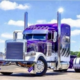 Norimpex gyémánt festés Lila kamion 30x40 cm