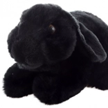 Fekete plüss nyuszi ECO-FRIENDLY