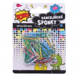 Színes irodai kapcsok 28 mm