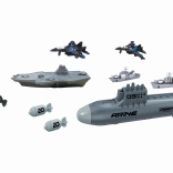 Torpedóvetős tengeralattjáró – játékszett, 28 cm