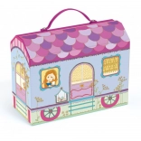 DJECO Tinyly figura Bluchka utazó házzal