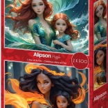 ALIPSON Puzzle Anya és Lánya: Víz és Tűz 2x500 darab