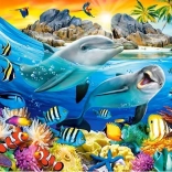 Puzzle 180 darabos – delfinek a trópusokon