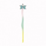 Hajcsat hópehely szivárványos tincsekkel és masnival