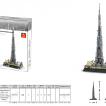 Építőkészlet Épületek – BURJ KHALIFA, 555 darab