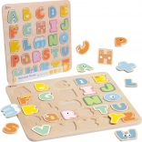 Classic World fa Montessori puzzle ábécé 27 db