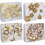 Ajándék papírtáska L 38 × 32 × 12 cm – egész éves motívumok