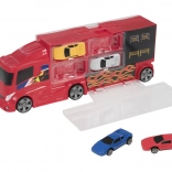 Teamsterz szállító kamion 4 kisautóval