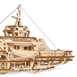 Ugears fa mechanikus puzzle vontatóhajó