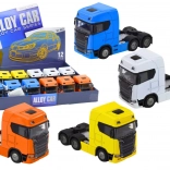 Fém kamion 1:32, pótkocsi nélkül, felnyitható fülkével, fényekkel és hangokkal