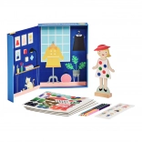 Petit Collage mágneses öltöztető játék gyerekeknek