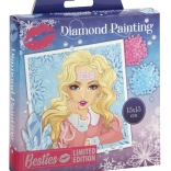 Besties gyémántfestő készlet kerettel, 15×15 cm