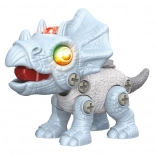 Dino csavarozható triceratops effektekkel 13 cm