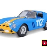 BBURAGO FERRARI 250 GTO 1:24 fém autómodell építőkészlet – kék