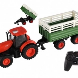 ZETOR távirányítós gyerek traktor pótkocsival, fényekkel és hangokkal, 42 cm