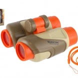 gyerek műanyag távcső 2 az 1-ben pánttal, 11 × 11 cm