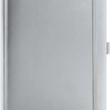 NOTIQUE Balacron jegyzetfüzet, vonalas, ezüst 15 × 21 cm