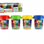 gyurma gyerekeknek 4× pohár – különböző fajták