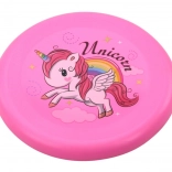 Rózsaszínű Egyszarvú Frisbee Repülő Korong