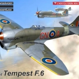 Tempest F.6 repülőgép modell 1/72 méretarányban