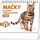 Asztali naptár Macskák nevekkel 2025