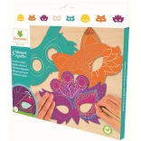 Gyerekeknek szóló karcos állatmaszkok