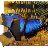 Pillangó és életciklusa - Fa réteges puzzle 19 darabbal