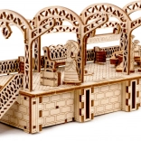 WOODEN CITY fa 3D puzzle vasútállomás, 175 darab
