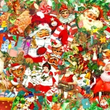 Vintage karácsony puzzle 1000 darab