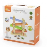 Viga fa dupla versenypálya kisautókhoz