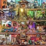 1000 darabos kirakós - Kutyák a könyvtárban