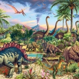 Családi puzzle Őskori buli 350 darab