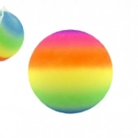 Szivárványos gumilabda 23 cm hálóban