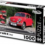 RETRO-AUTA puzzle Fiat 600 D (1966) – 1000 darab
