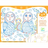 Varázslatos színezés - Bagoly és barátai