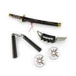 Gyerekeknek szánt műanyag nindzsa fegyverkészlet