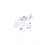 Rózsaszín hercegnős kiegészítő szett gyerekeknek