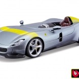 Ferrari Monza SP1 ezüst/kék fém modell 1:24