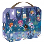 Puzzle bőröndben – Éjjeli tündérek, 36 darab