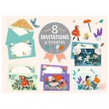 DJECO meghívók ajándékszett – Garden Friends