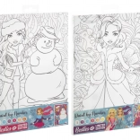 Számozás szerinti festés vászonra BESTIES 29,7 × 19,5 cm